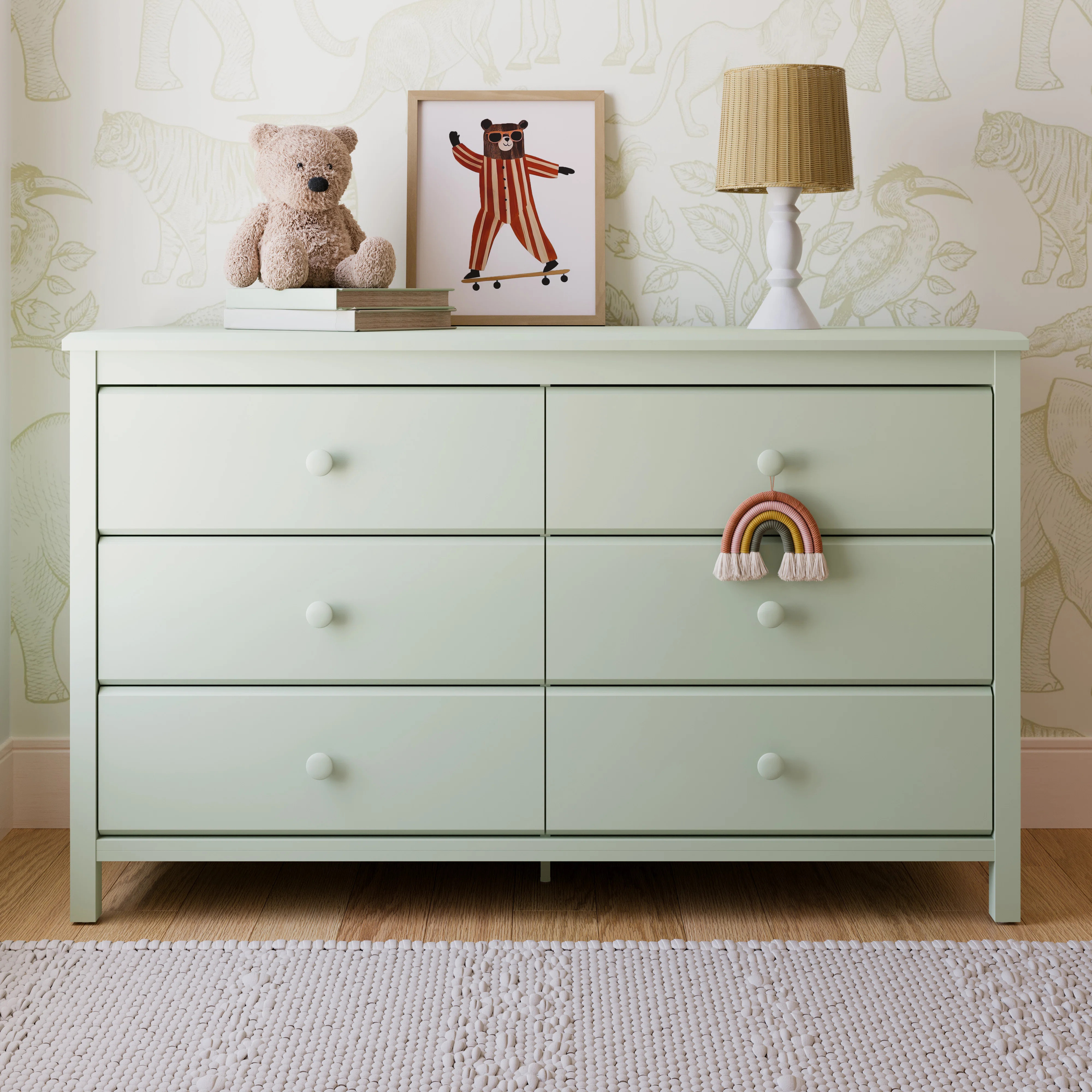 Alpine 6 Drawer Double Dresser | Wayfair North America