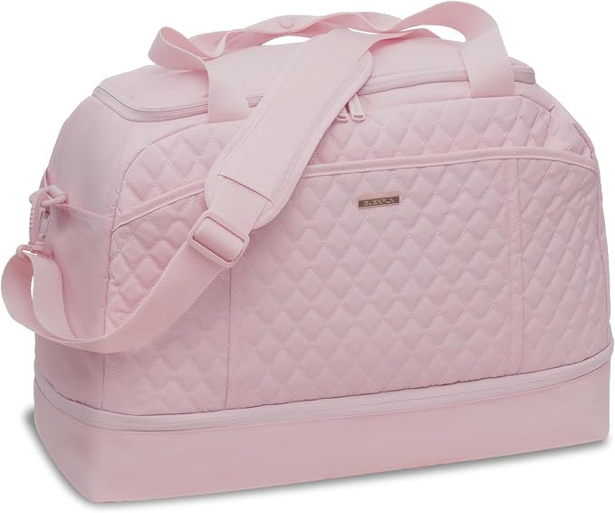 EVERFUN Weekender Bags for Women,Gym Tote Bag with Shoe Compartment for Girls, Perfect for Gym, Y... | Amazon (US)