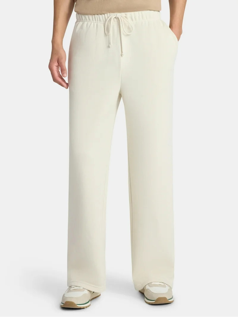 No Boundaries Soft Fleece Vintage Straight Sweatpants, Men's XS-5XL | Walmart (US)