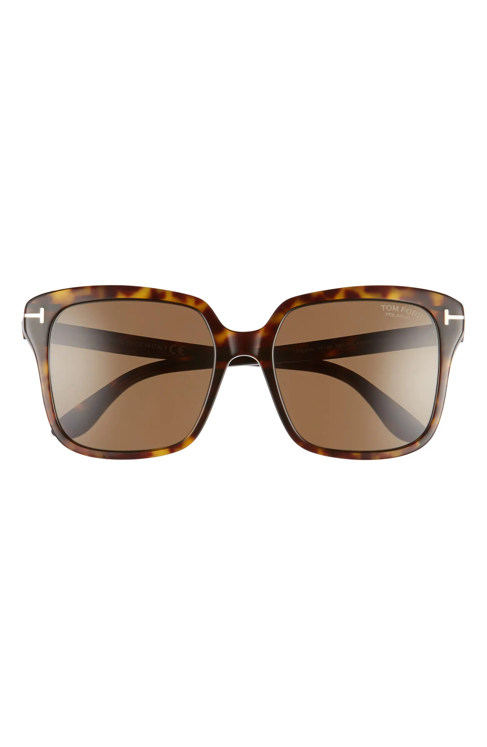 Faye 56mm Polarized Square Sunglasses | Nordstrom