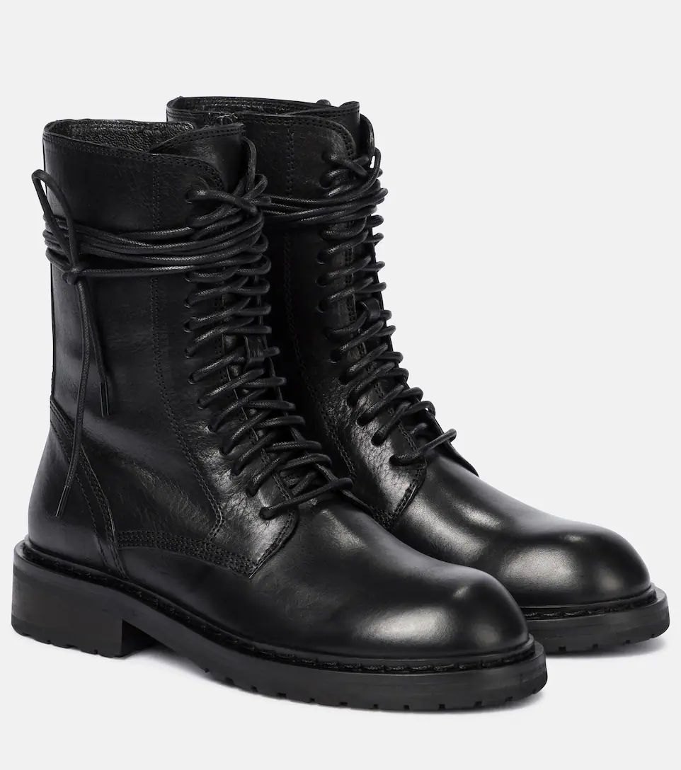 Leather combat boots | Mytheresa (UK)