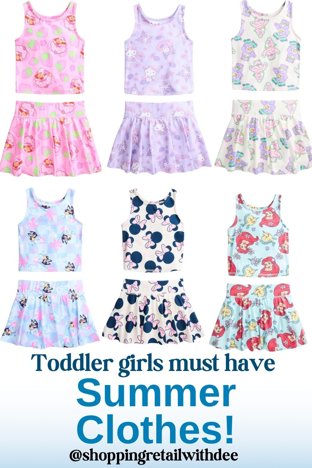 Toddler Girl Summer Outfit Ideas ☀️💖 The cutest character outfit sets for toddlers! From playful prints to comfy matching sets, these adorable summer outfits are perfect for park days, vacations, playdates, and everyday wear. So many fun character options your little one will love! #ToddlerGirlOutfits #ToddlerFashion #SummerOutfits #CharacterOutfits #ToddlerStyle #KidsFashion #MatchingSet #SummerStyle #BlueyStyle #DisneyKids #CuteToddlerClothes #MomFinds #ToddlerSummerStyle #PlaydateOutfit #VacationOutfit #LittleGirlStyle

#LTKKids