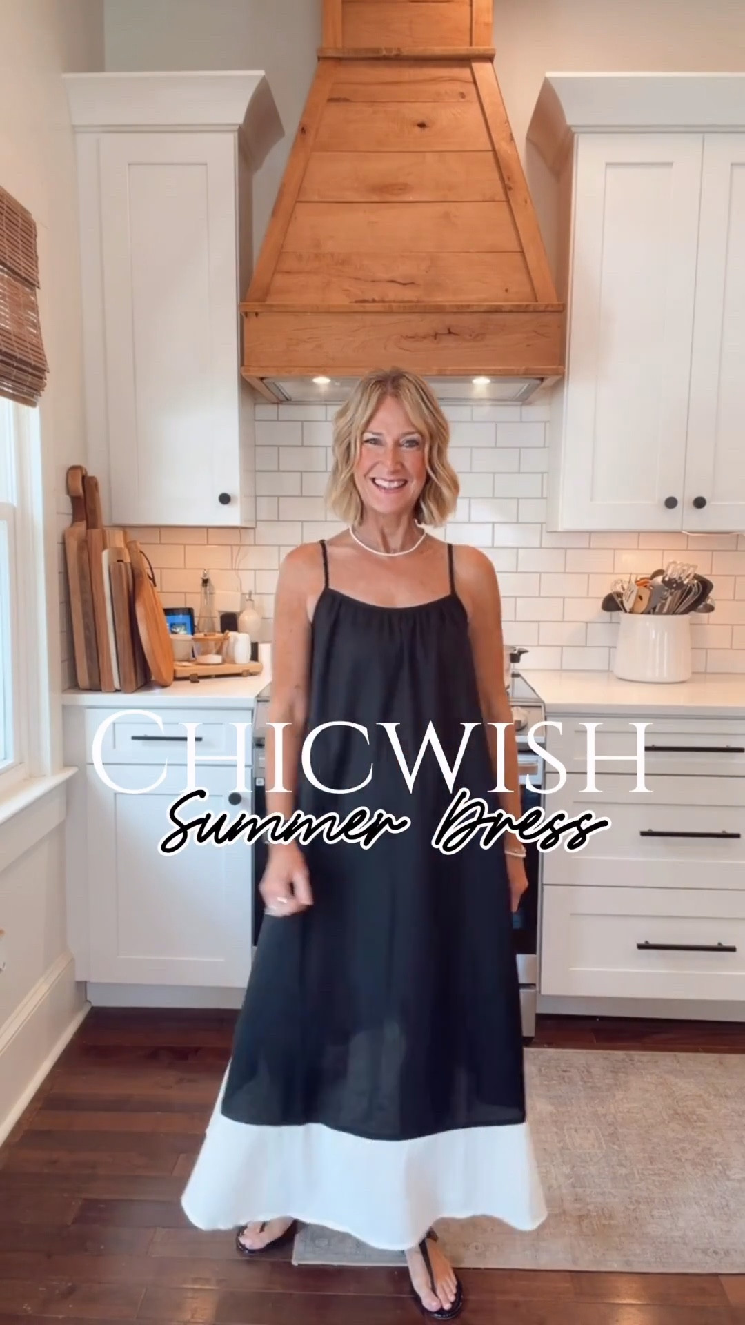 Loving this casual chic sundress!  Linen bend material- so easy breezy 🖤.   Wearing a small. Adjustable straps.

#LTKPetite #LTKSaleAlert #LTKootd
