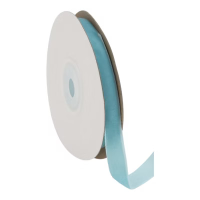 Unique Bargains 0.39"x14.76' Velvet Gift Ribbon Light Blue | Target