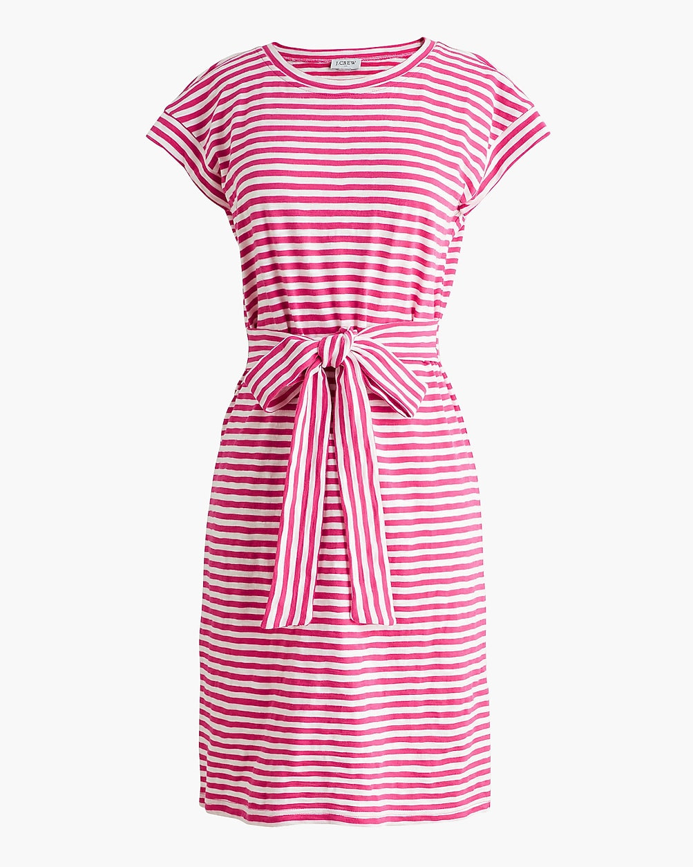 Striped tie-waist mini dress | J.Crew Factory