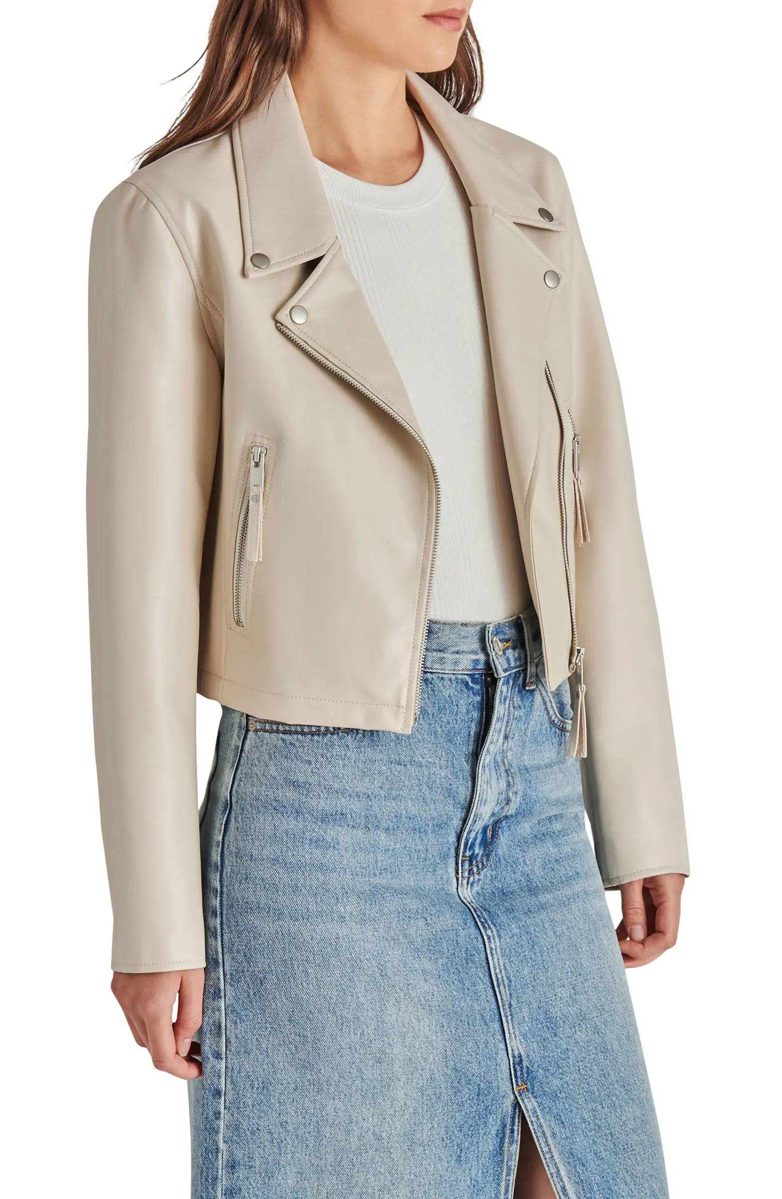 Steve Madden Vinka Faux Leather Moto Jacket | Nordstrom | Nordstrom
