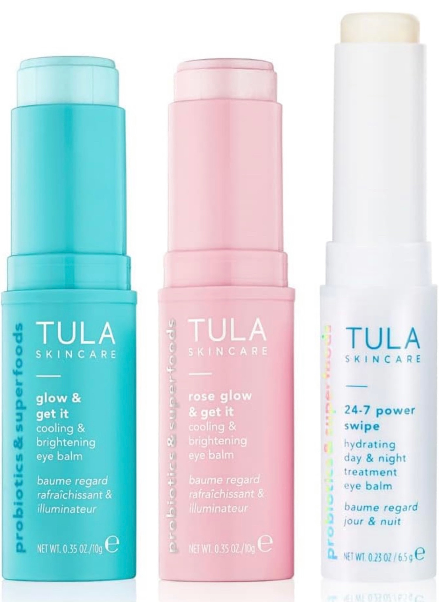 The Tula eye balm is my favorite beauty product ever, literally can’t live without it! The best deal I’ve ever seen is happening now, $49.90 for all 3! I alternate between the blue and pink during the day and use the white every night! 

They also make the perfect holiday gifts & stocking stuffers!

#LTKbeauty #LTKGiftGuide #LTKCyberWeek