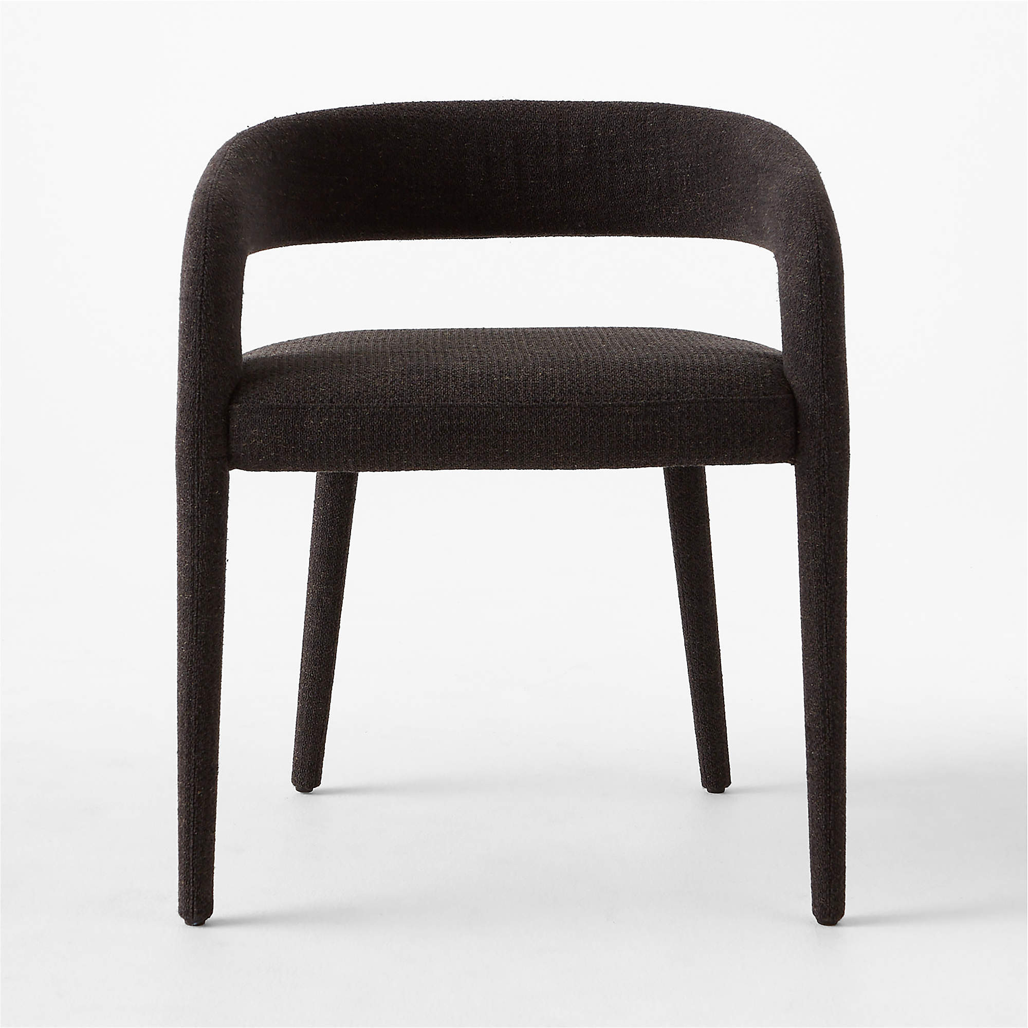 Lisette Modern Brown Upholstered Dining Chair + Reviews | CB2 | CB2