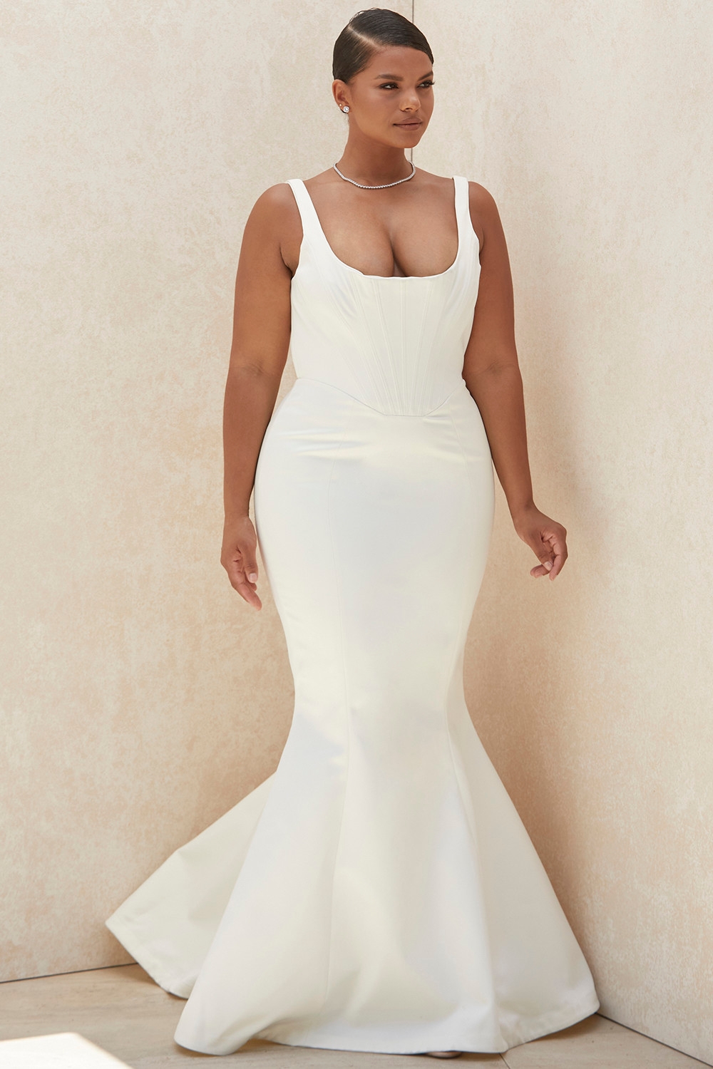 ivory satin mermaid bridal gown - limited edition | House of CB