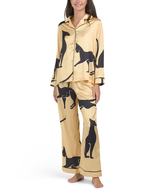 Satin Sphinx Pajama Set | TJ Maxx