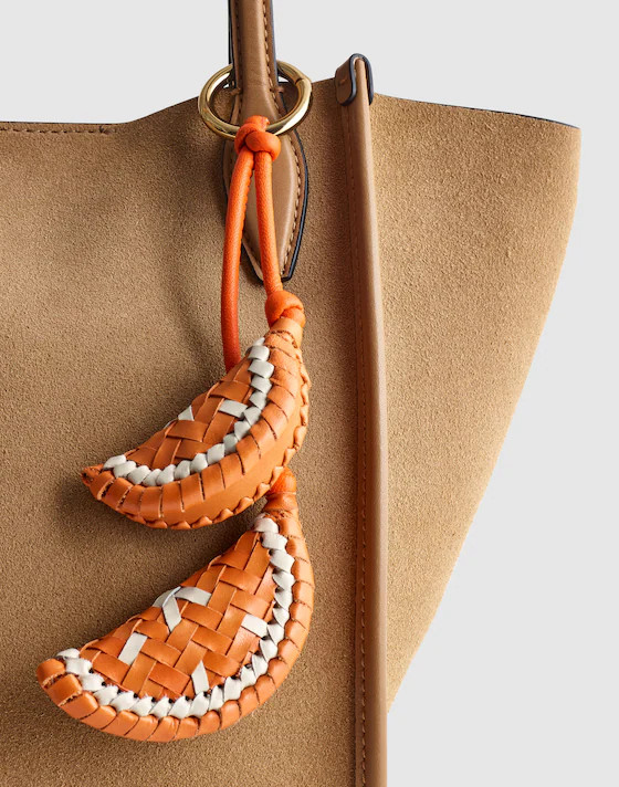 Woven Citrus Bag Charm | Madewell