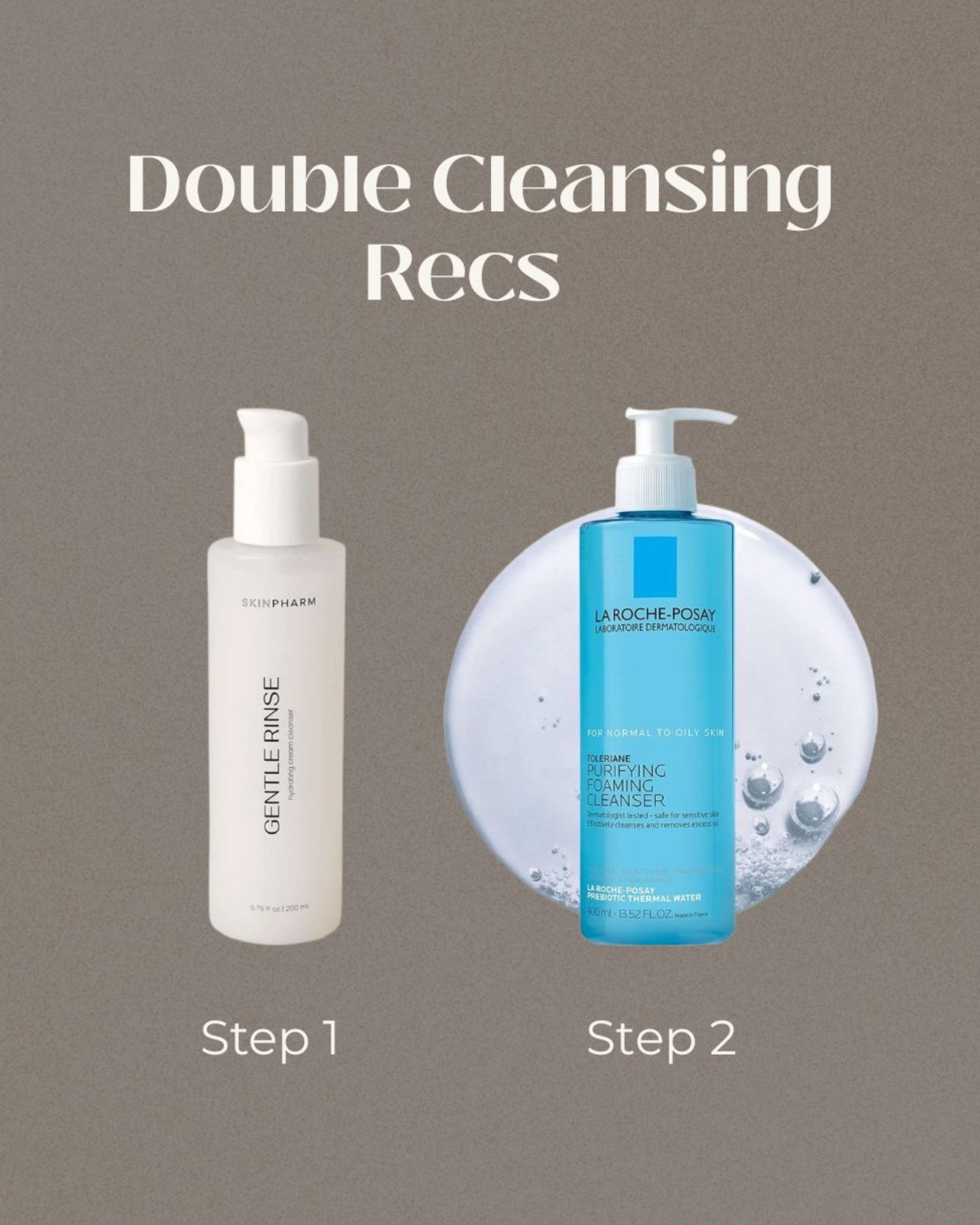Favorite face wash for double cleansing routine! 

Skin Pharm Gentle Rinse 
La Roche Posay purifying foaming cleanser 

#LTKgrwm #LTKBeauty #LTKFindsUnder50