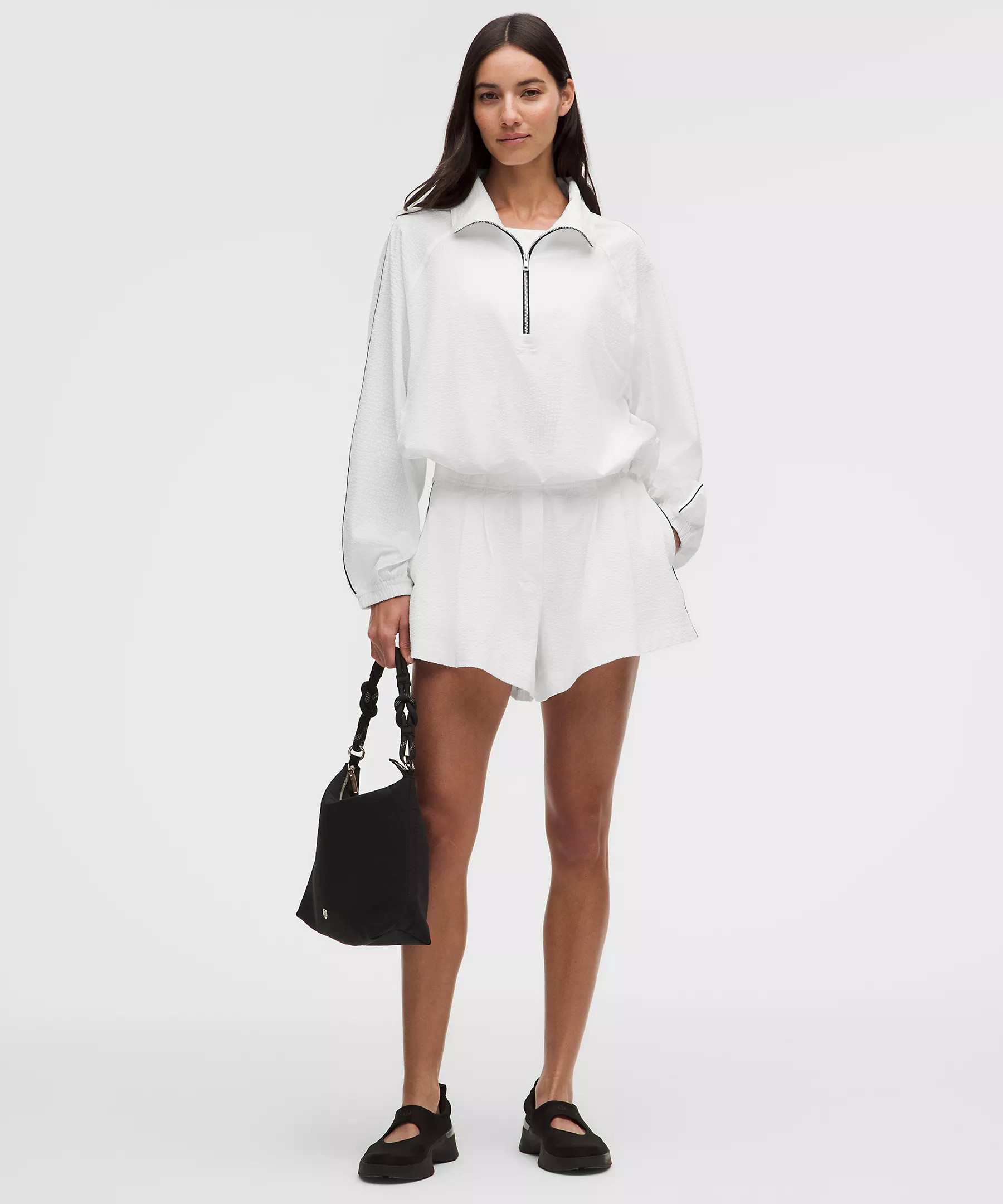 Seersucker WovenAir High-Rise Pleated Short 3.5" | Lululemon (US)