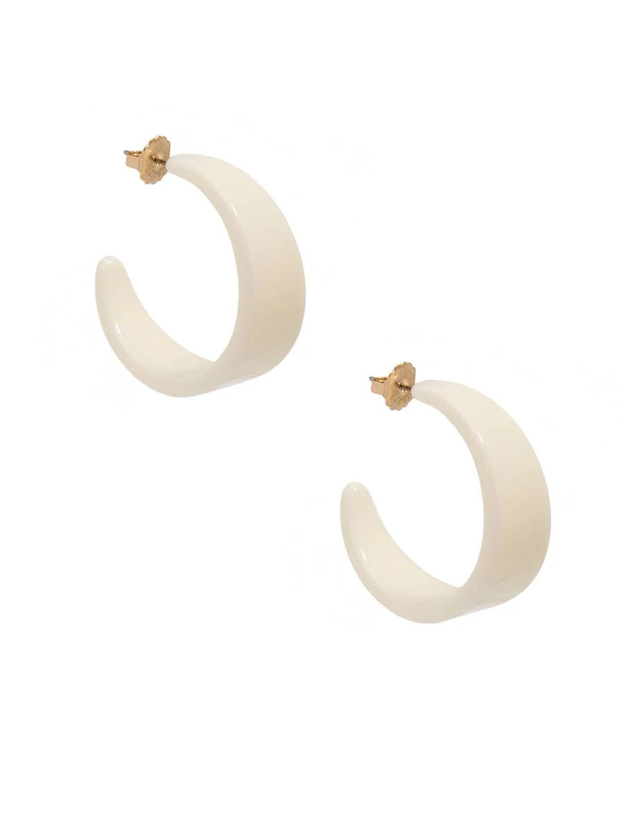 Chunky Resin Hoop Earring (2 color options) | Teggy French