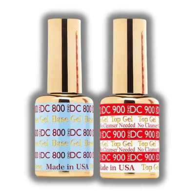 Daisy DND DND 800 Base Gel and 900 Top Gel Polish Set, UV/LED GelBase Polish and No Cleanse Top Coat, Professional Gel Polish Duo - (0.5 Fl Oz Each) | Target