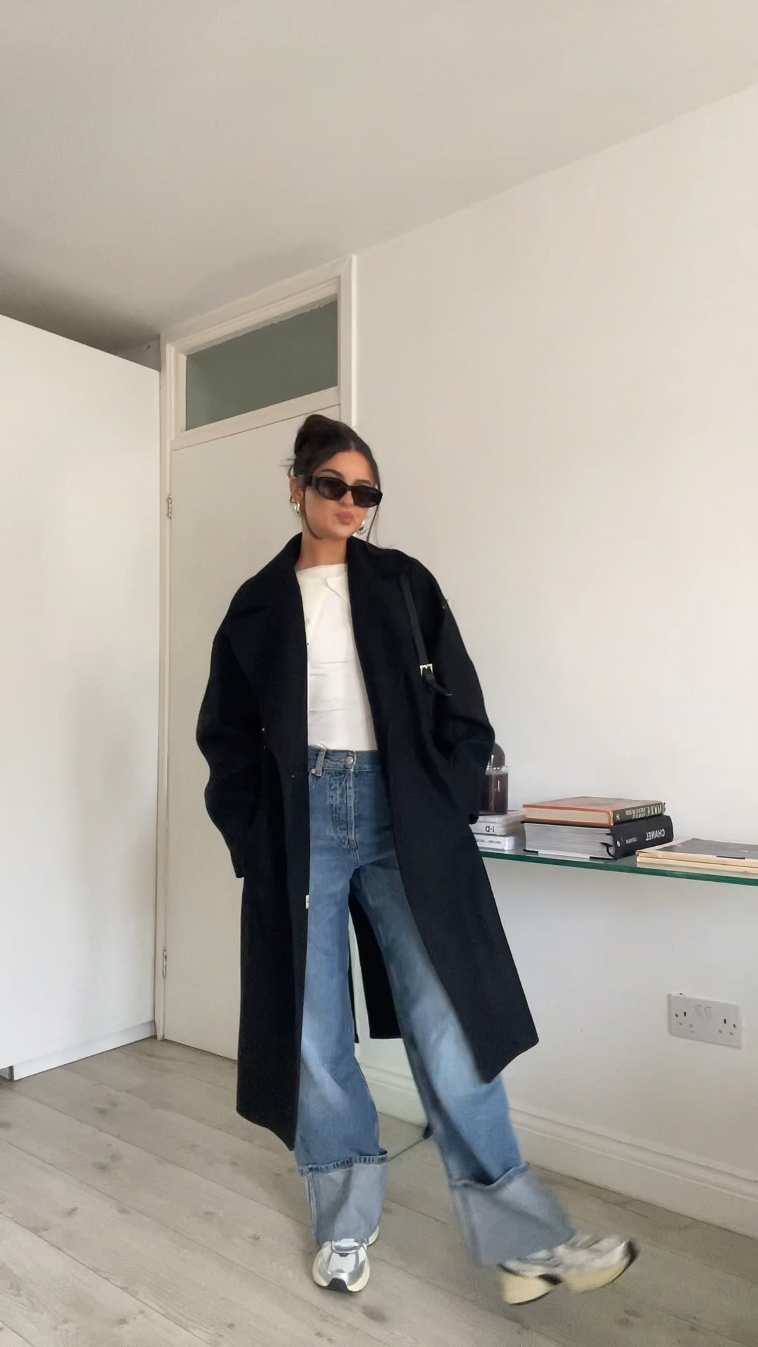 27/30 days of autumn winter outfit inspo 

Topshop baggy jeans, Zara tank top, Nike V2k run trainers, H&M long line black coat, fendi, transitional style, transitional outfit, autumn fashion, autumn outfit, oversized coat, wool coat, straight leg jeans, topshop jeans, street style, cool girl style, autumn outfit ideas, style inspiration 

#LTKSeasonal #LTKstyletip #LTKeurope