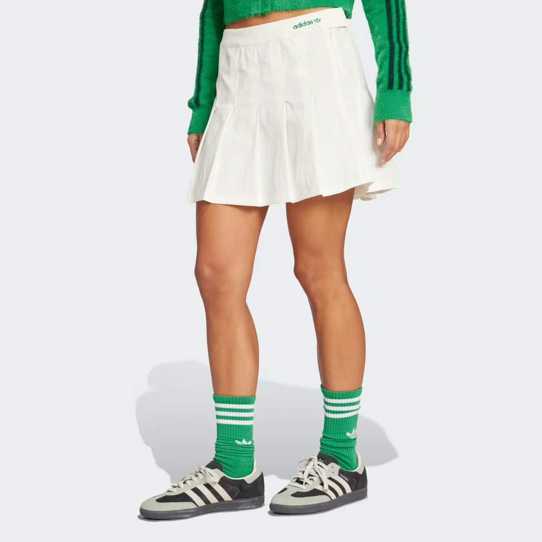 adidas Pleated Skirt Off White 4 Womens | adidas (US)