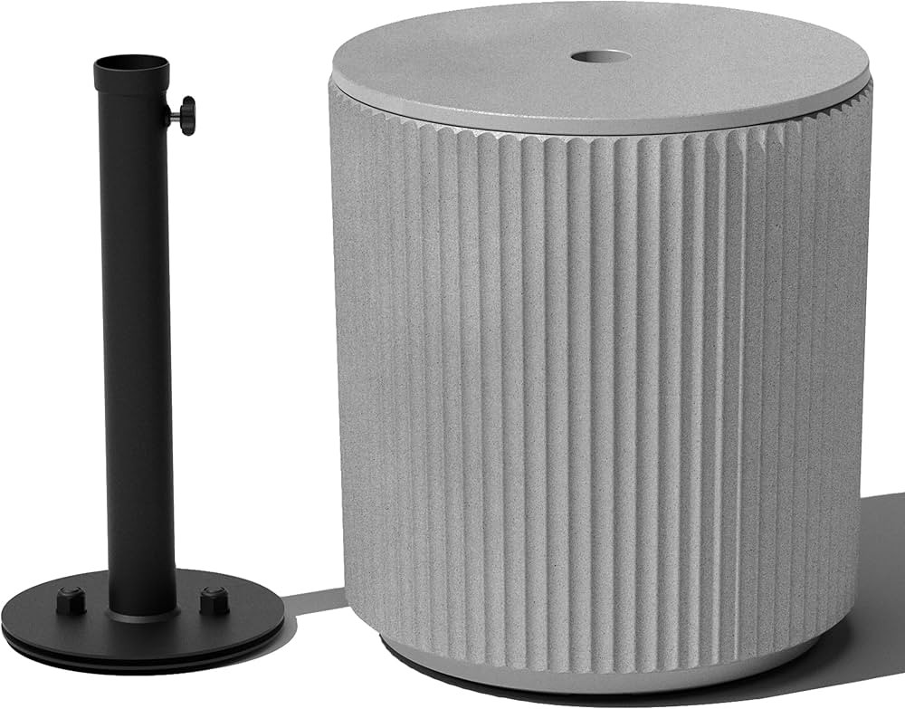 Veradek Umbrella Side Table - Outdoor Patio Table with Umbrella Hole for Porch/Patio | Durable Pl... | Amazon (US)