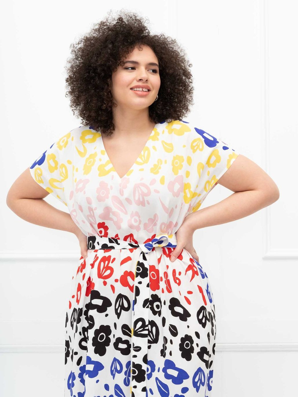 ELOQUII Elements Belted Maxi Dress | Eloquii