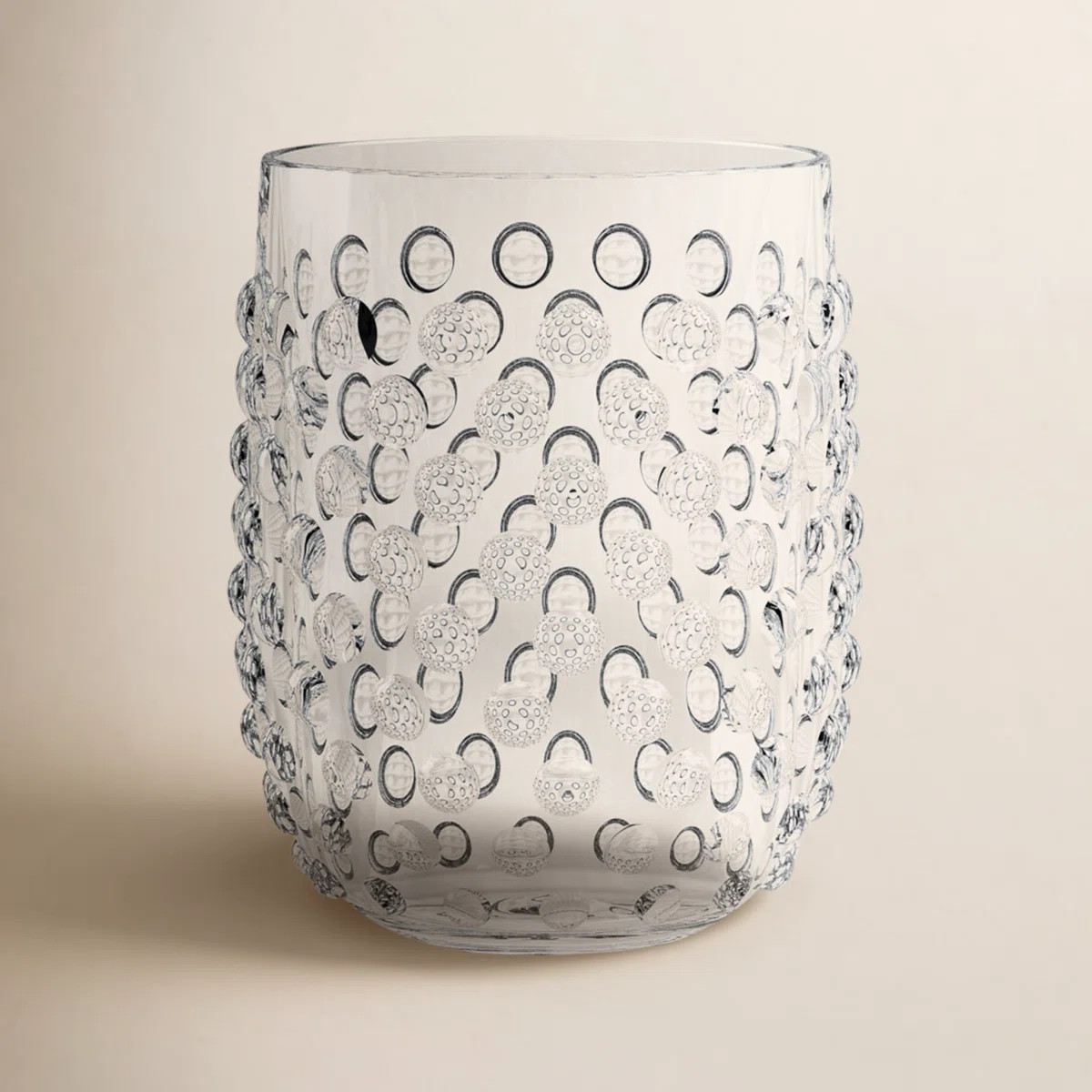 Adamo Acrylic Stemless Wine Glass - Clear - 15 oz (Set of 6) | Wayfair North America
