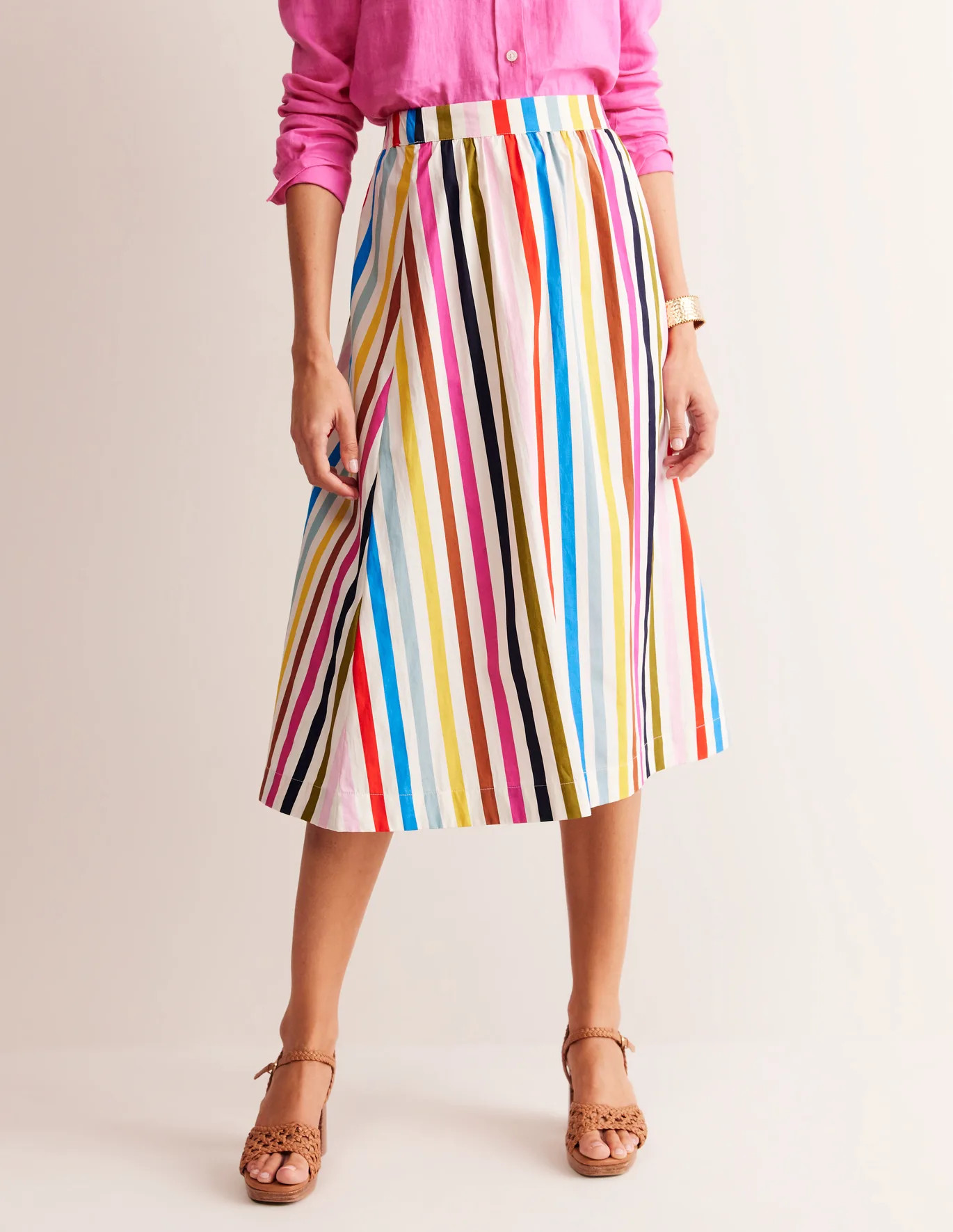 Hattie Poplin Midi Skirt | Boden (US)
