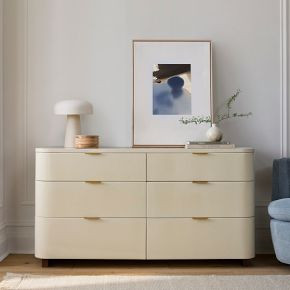 Shea High-Gloss Enameled Lacquer 6-Drawer Dresser (60") | West Elm (US)