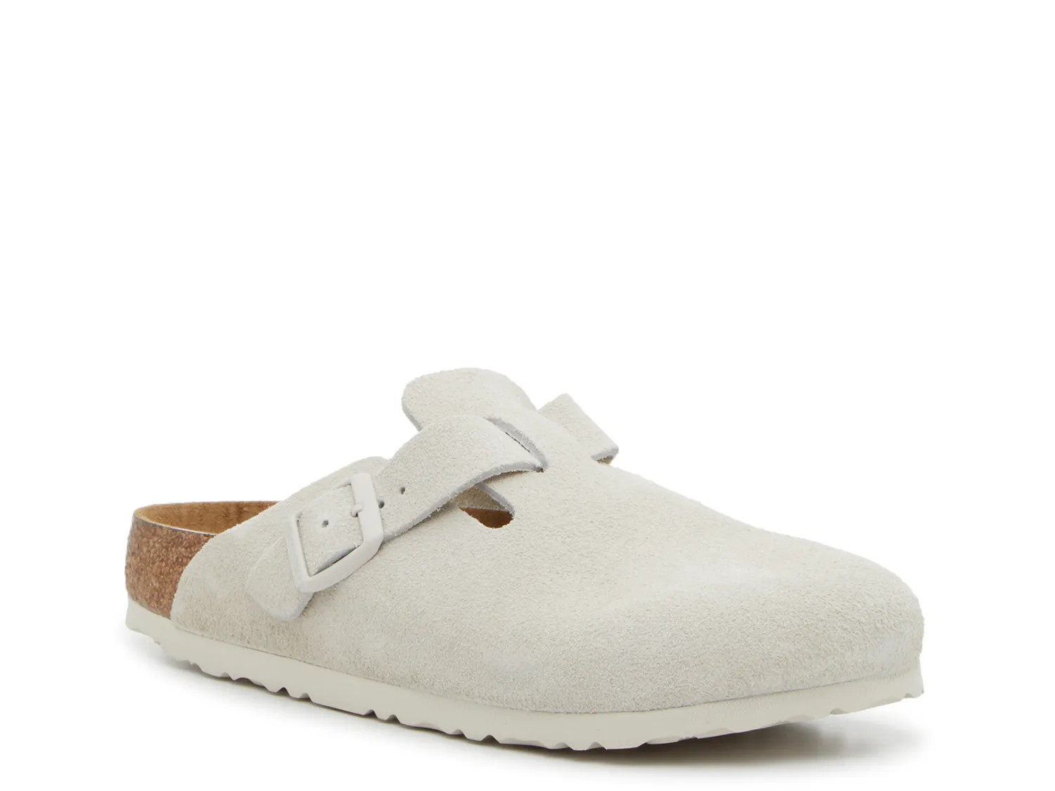 Birkenstock Boston Clog | Women's | White | Size EU 38 / US Womens 7-7.5 / Mens 5-5.5 | Clogs | DSW
