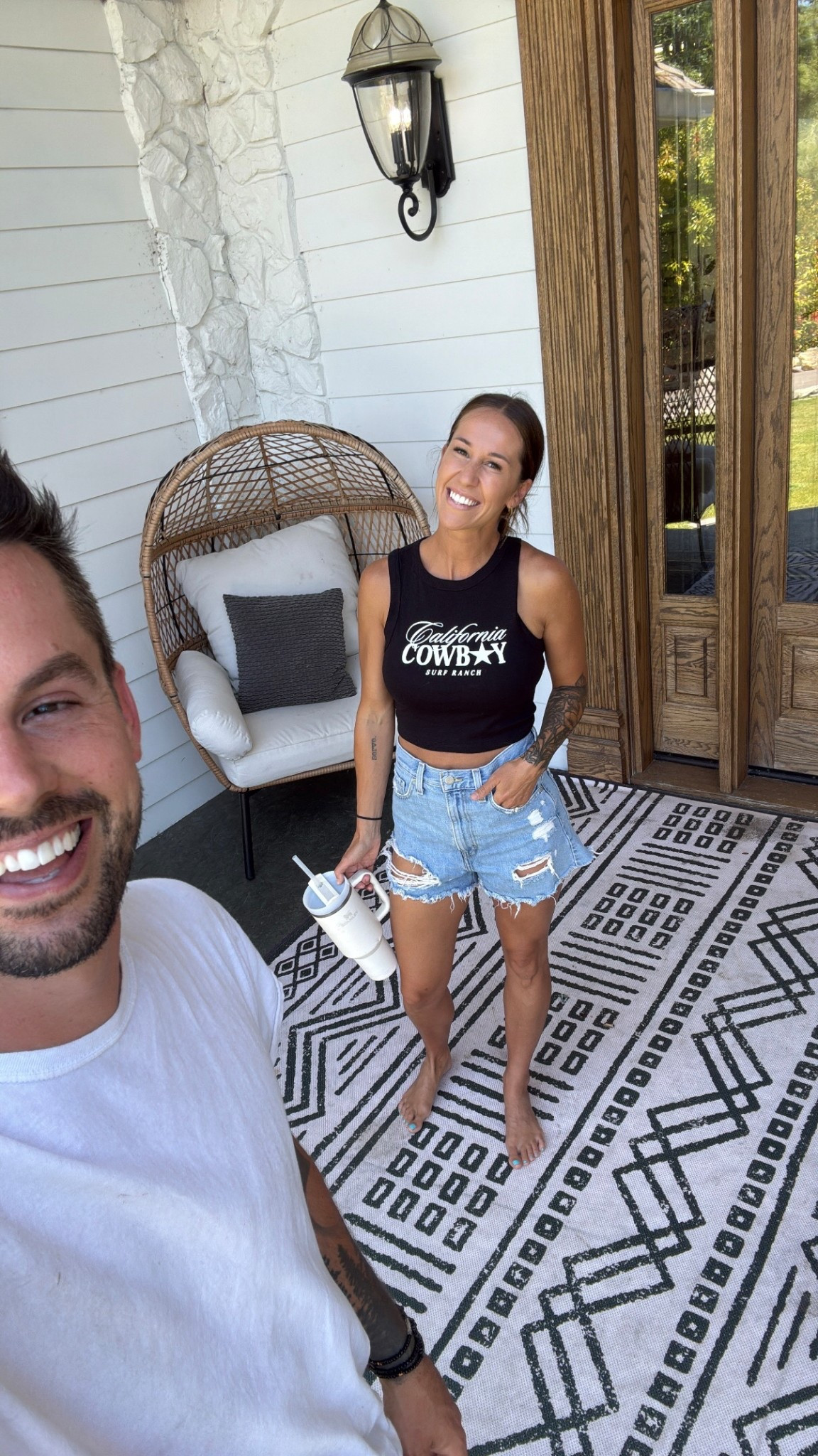 Here’s my wife’s outfit, I think she looks absolutely stunning, and here’s my basic white shirt that I wear 324 days out of the year. 😂

#LTKWorkwear #LTKSaleAlert #LTKActive