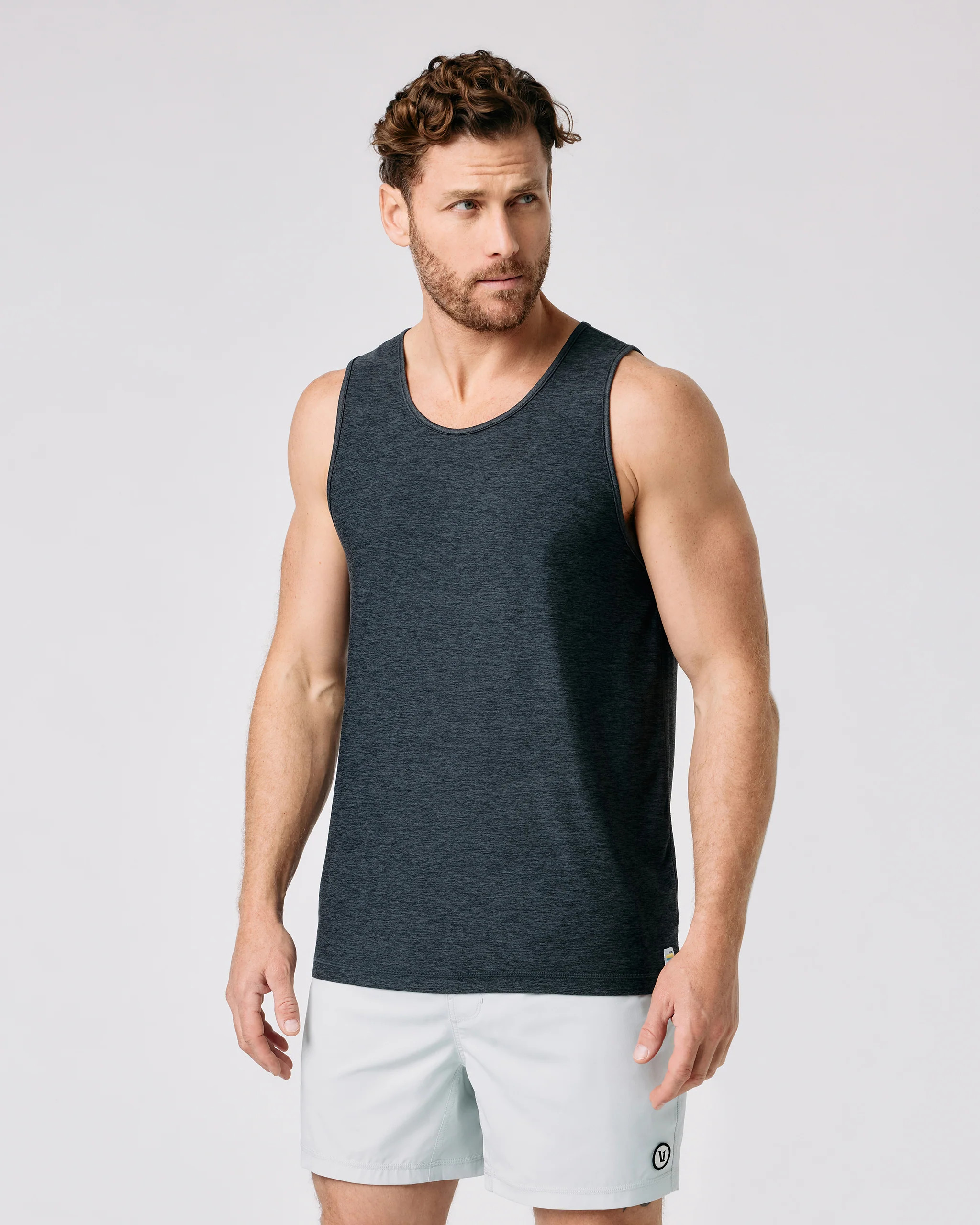 Strato Tech Tank | Charcoal Heather | Vuori | Vuori Clothing (US & Canada)