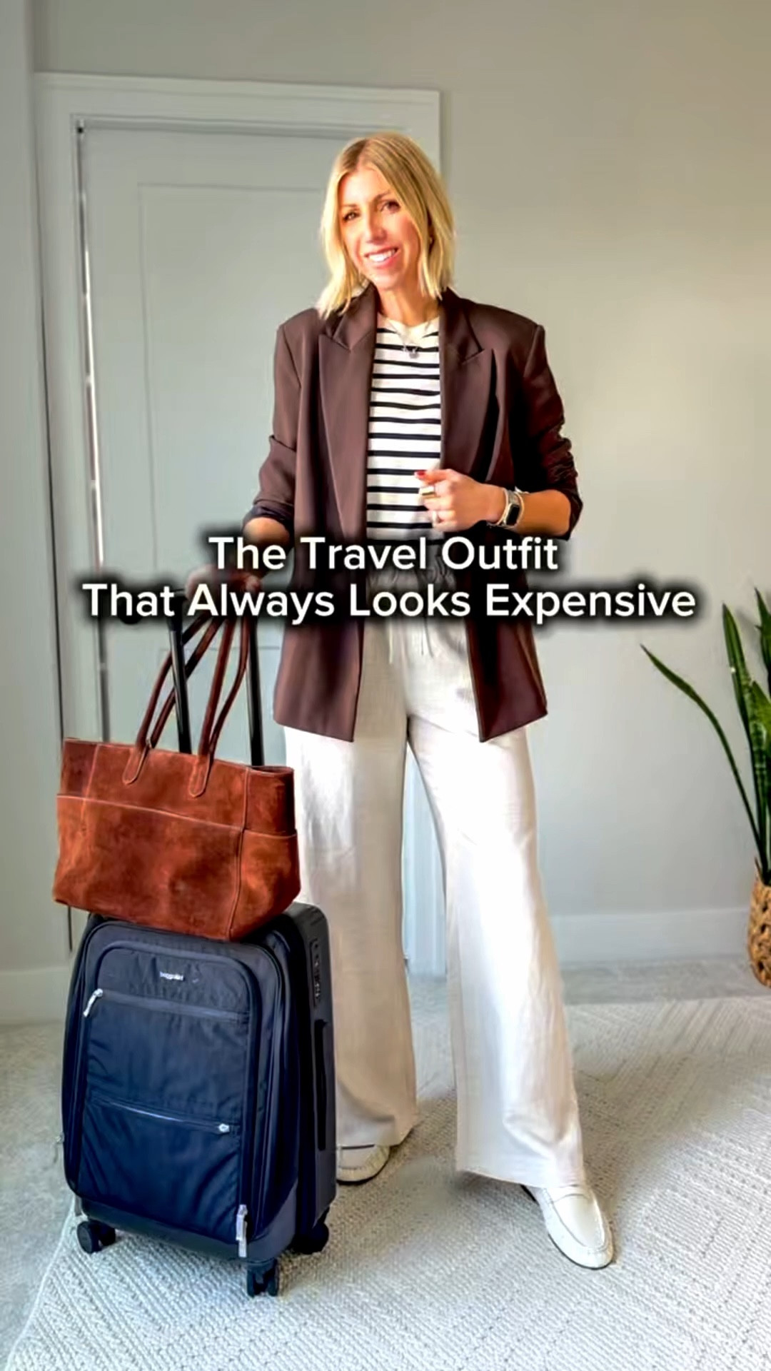 You don’t need more for travel days—you need better.

My go-to formula:
Linen wide-leg pants + a structured cotton tee + minimal sneakers
Finished with a breathable layer for that effortless, styled feel

Want it more polished?
Add an oversized blazer + a loafer or mule

Comfort and polish—every time ✈️
 

#LTKTravel #LTKOver40 #LTKootd