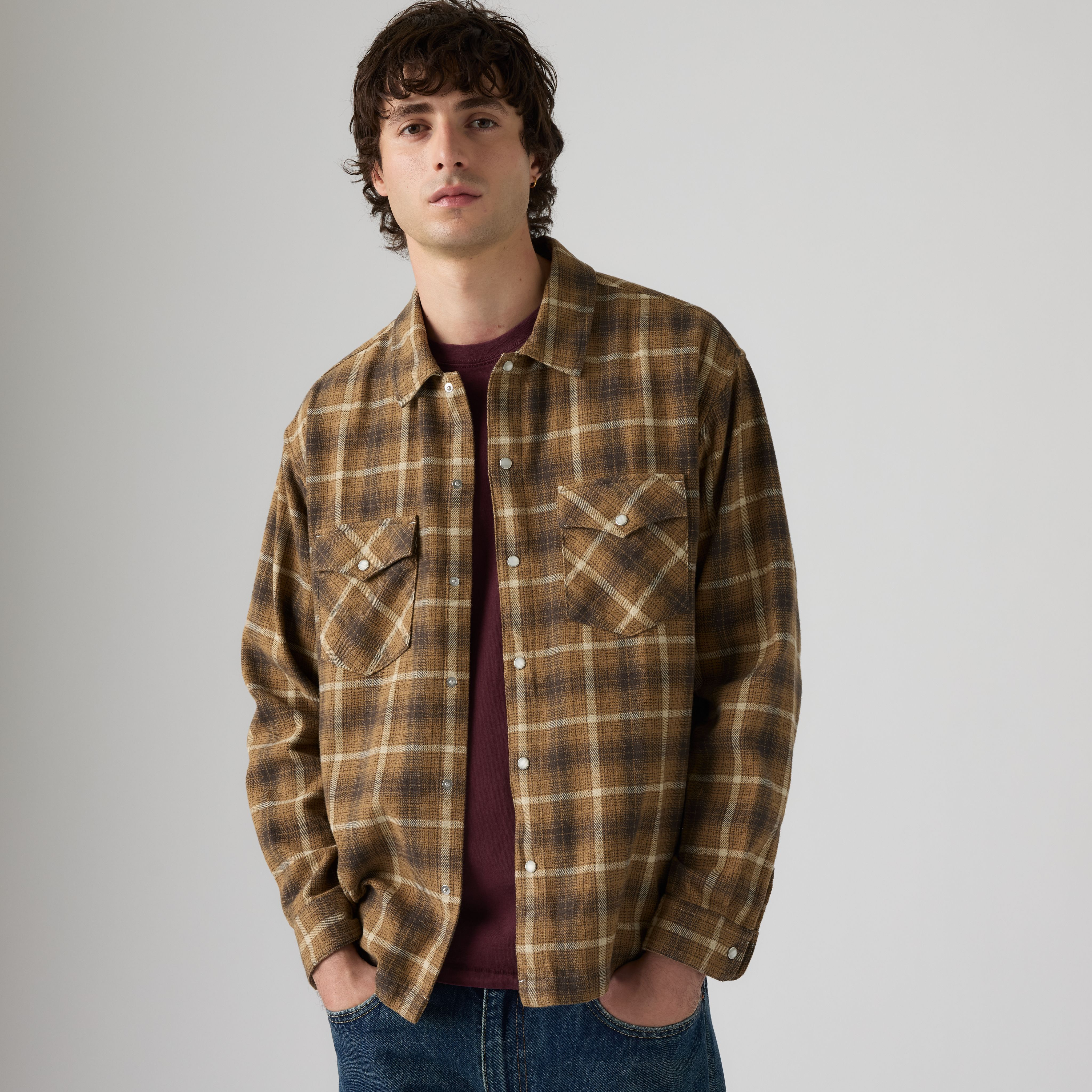 Levi's Classic Boxy Western Flannel Shirt - Men's M | Levi's US