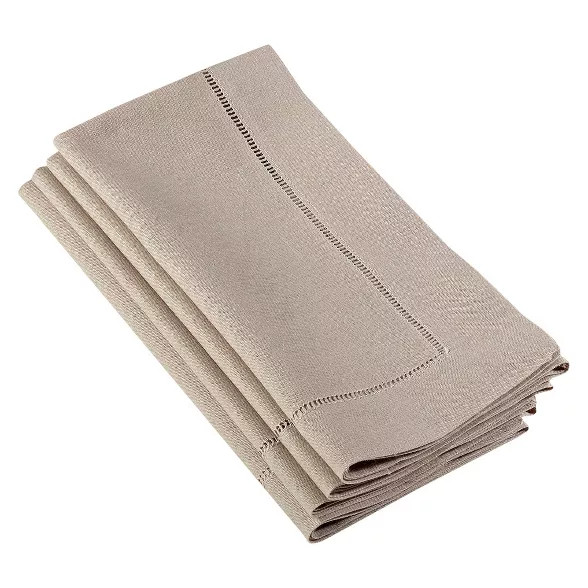 Hemstitched Dinner Napkins (Set Of 4) | Target