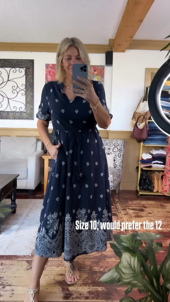 Size 10; would prefer the 12 in this boho inspired dress 👗 

#LTKSeasonal #LTKMidsize #LTKOver40