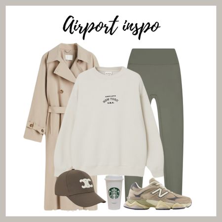 Airport outfit, travel outfit, holiday, trench coat, leggings, new balance 

#LTKeurope #LTKtravel #LTKSeasonal