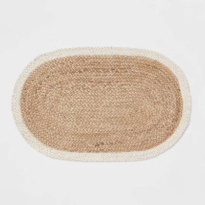 34" x 20" Jute Oval Kitchen Rug - Threshold™ | Target