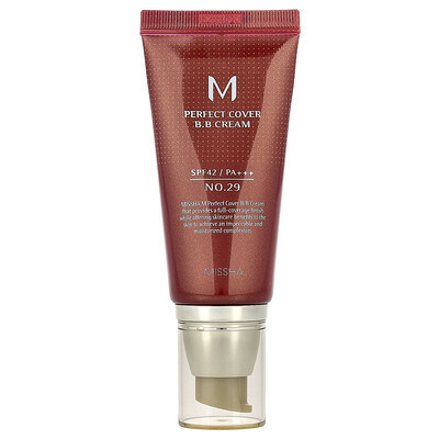 Missha, M Perfect Cover B.B Cream, SPF 42 PA+++, No. 29 Caramel Beige, 1.69 fl oz (50 ml) | iHerb