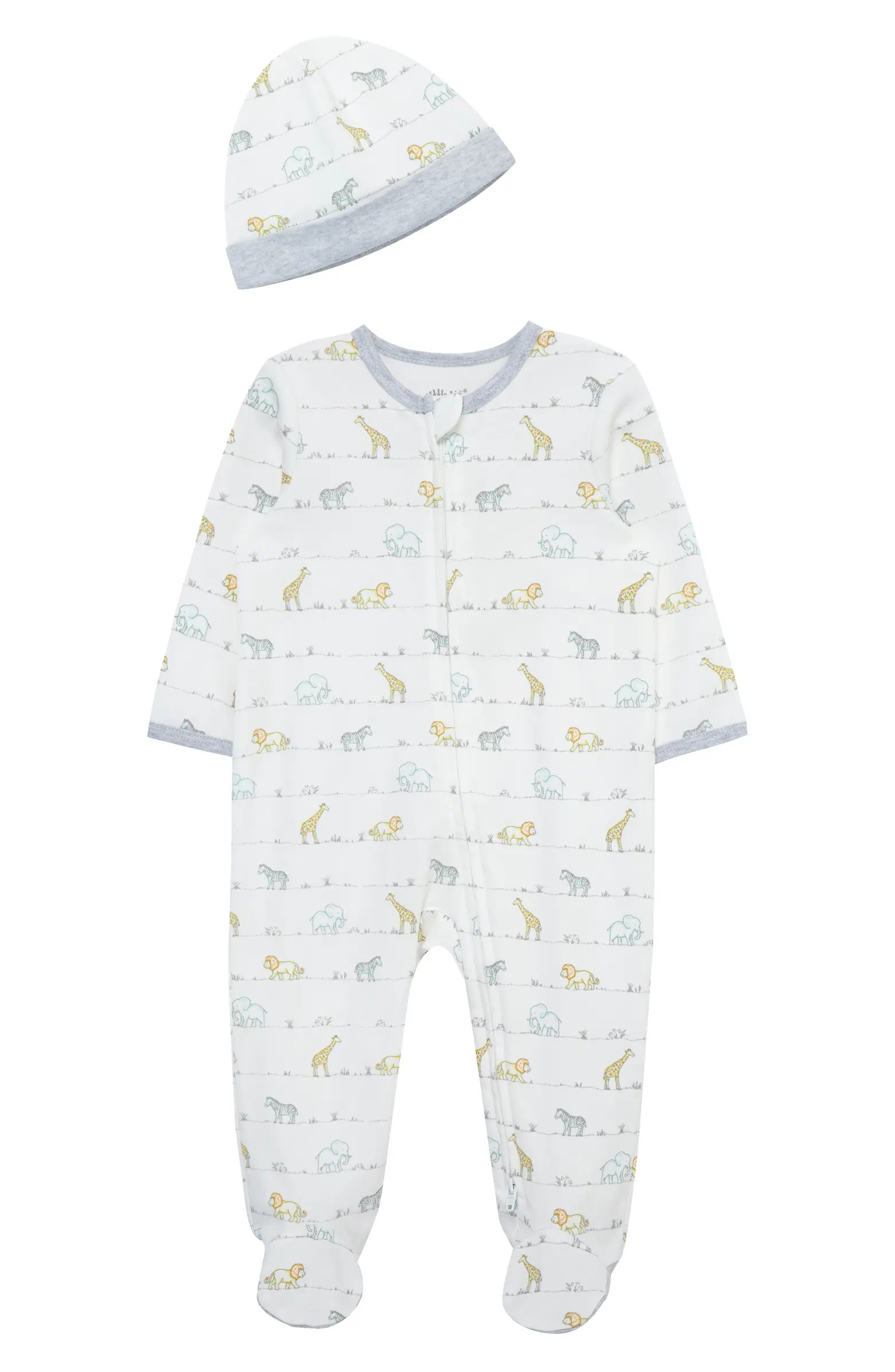 Safari Path Footie & Cap Set | Nordstrom Rack