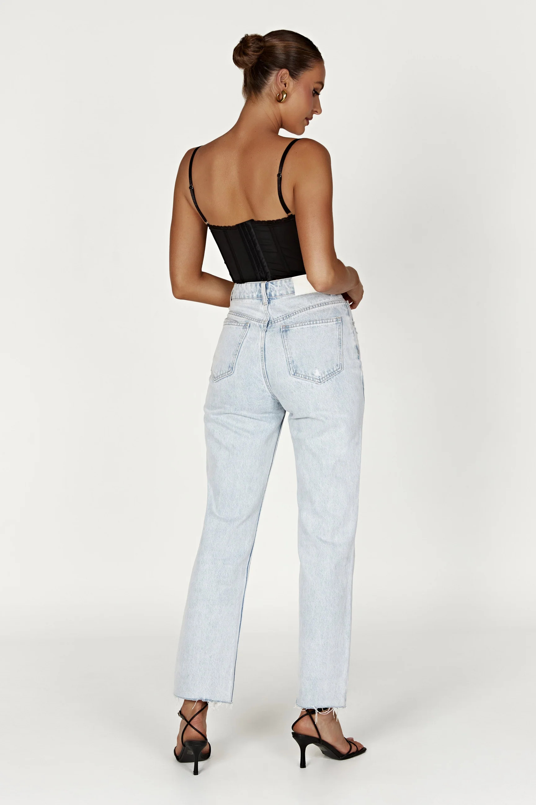 Sansa Lace Bustier - Black | Meshki (APAC)