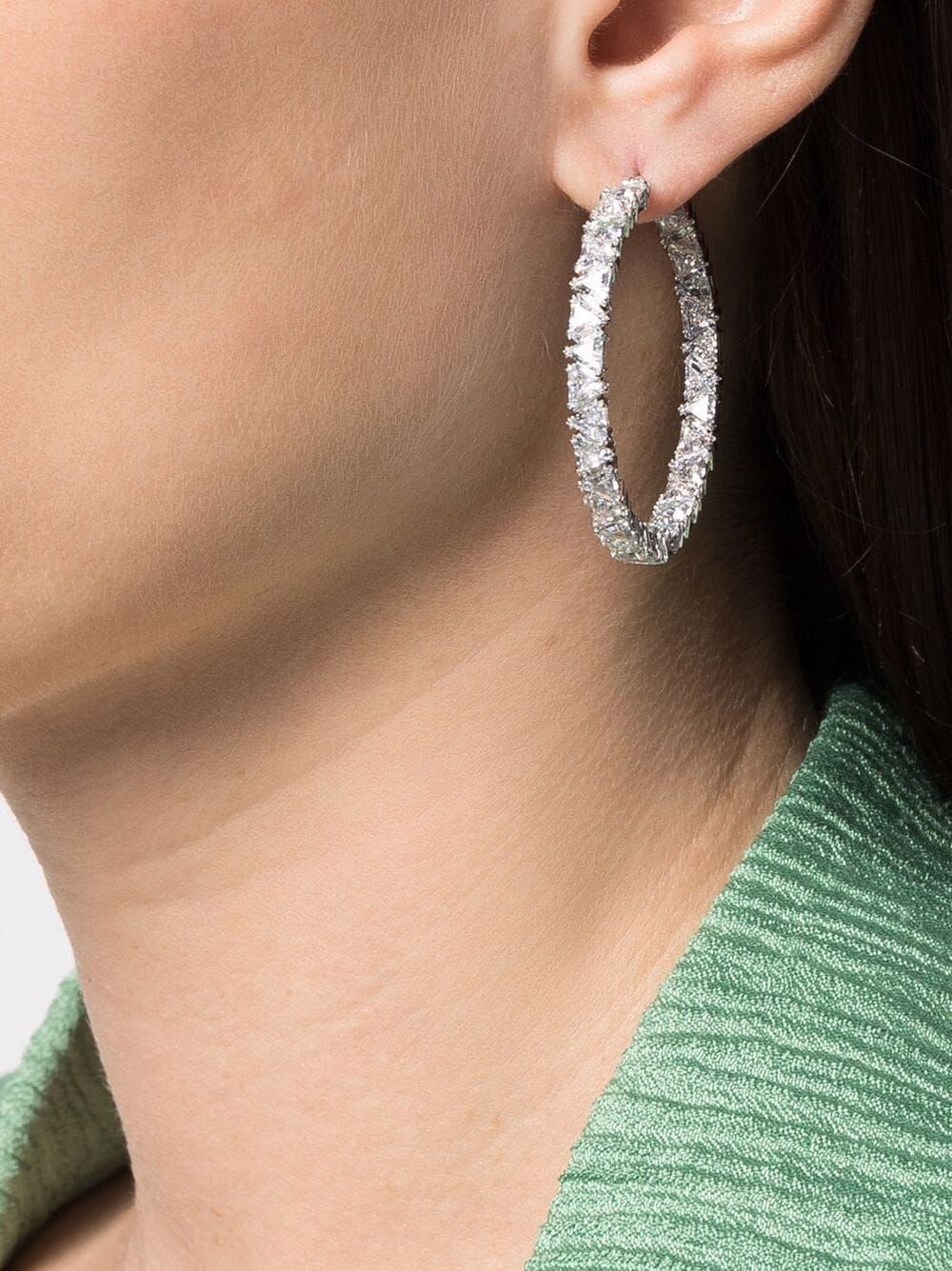 Swarovski Millenia Hoop Earrings - Farfetch | Farfetch Global