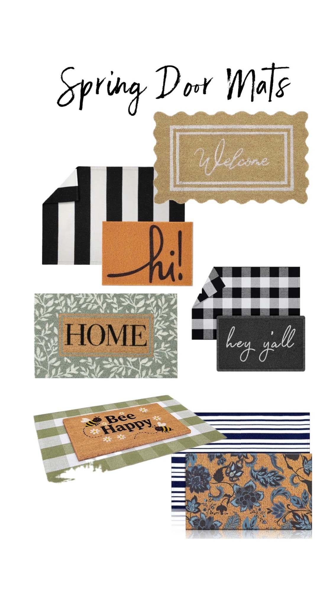 Add a pretty door mat to your porch as part of your springtime refresh. Tons to choose from right now and here are a few of my favorites. 

#LTKHome #LTKmomlife #LTKSeasonal