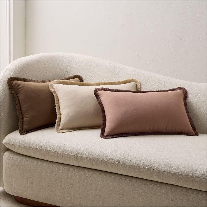 TENCEL™ Linen Fringe Pillow Cover | West Elm (US)