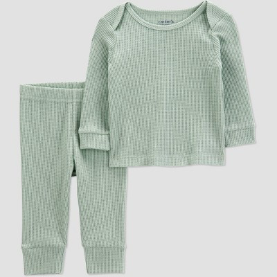 Carter's Just One You® Baby Boys' Thermal Sweatshirt and Jogger Pants Set - Green | Target