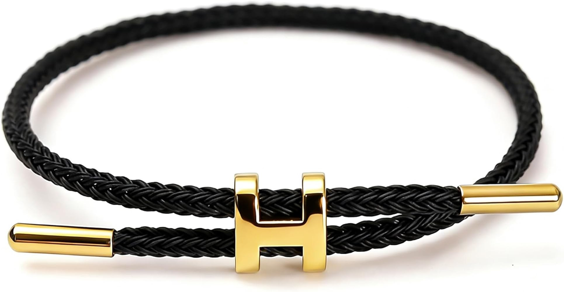 Steel Bracelet Link, Adjustable H-shape Wire Rope Bracelet, Lucky Jewelry with Titanium Buckle fo... | Amazon (US)