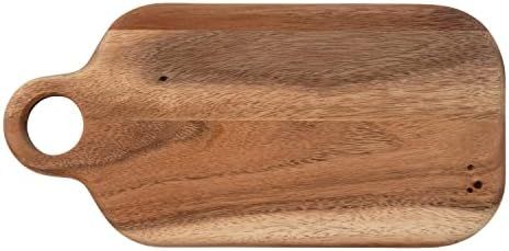 Bloomingville Suar Wood Handle Cheese and Cutting Board, 15" L x 7" W x 1" H, Natural | Amazon (US)