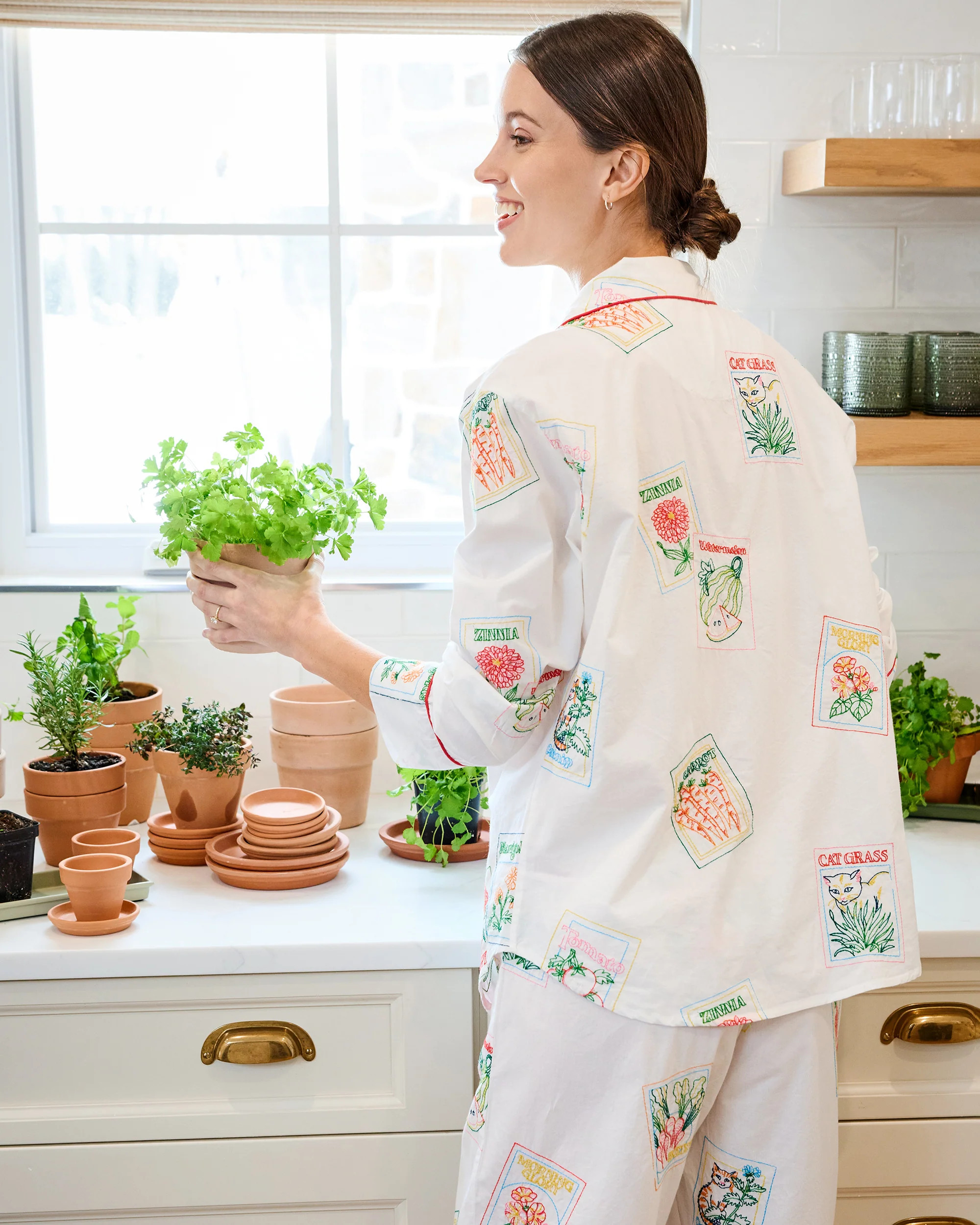 Seed Packets - Long PJ Set - Cloud | Printfresh