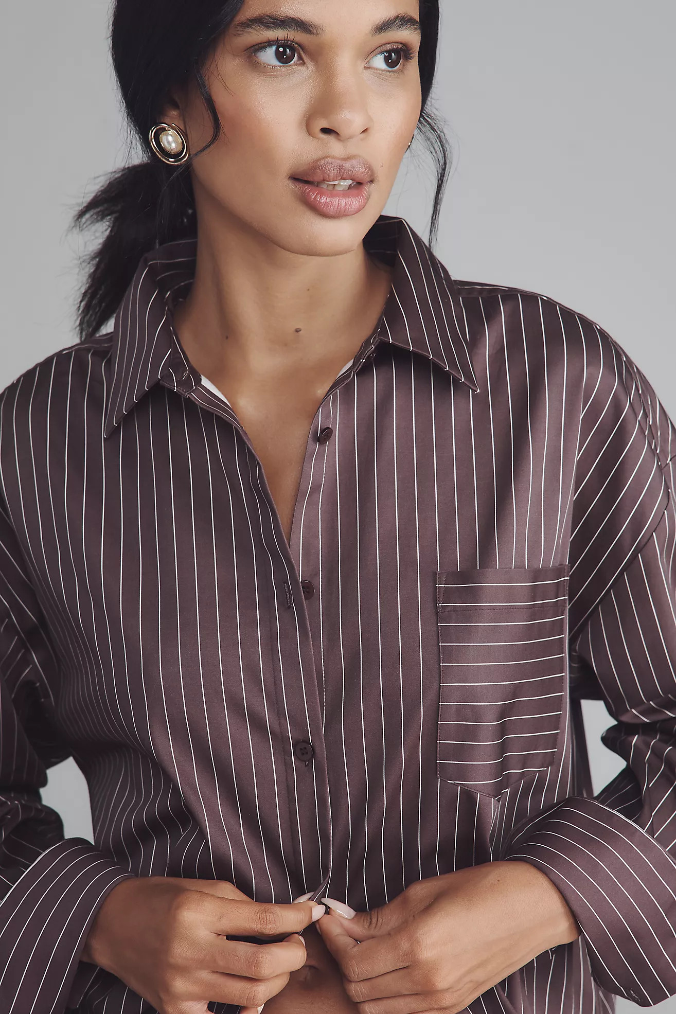 SER.O.YA Kiera Buttondown Top | Anthropologie (US)