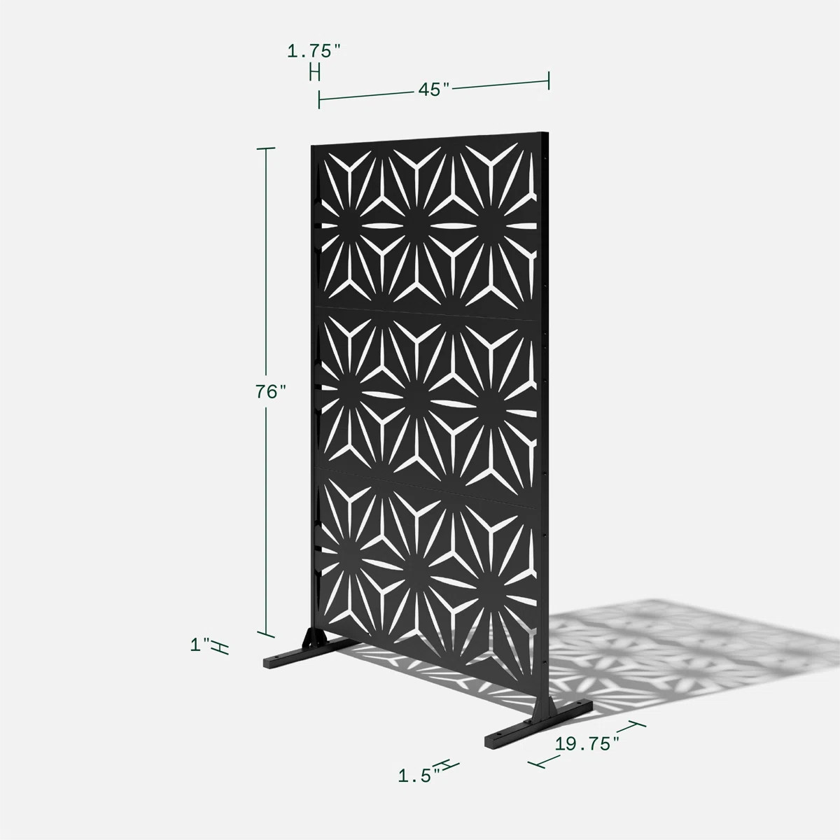 Screen Series Black Plastic Quadra Pattern Screen Set | Wayfair North America
