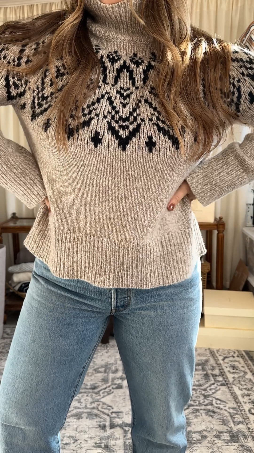 Cashmere blend with all natural materials in this luxe fair isle favorite

A perfect gift too! 

Levis
Aritzia
Holiday outfits
Jeans
Toteme
Designer bag
Leather hand bag 

#LTKGiftGuide #LTKCyberWeek #LTKHoliday