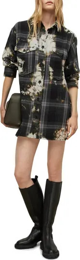 Lily Plaid Cotton Shirtdress | Nordstrom