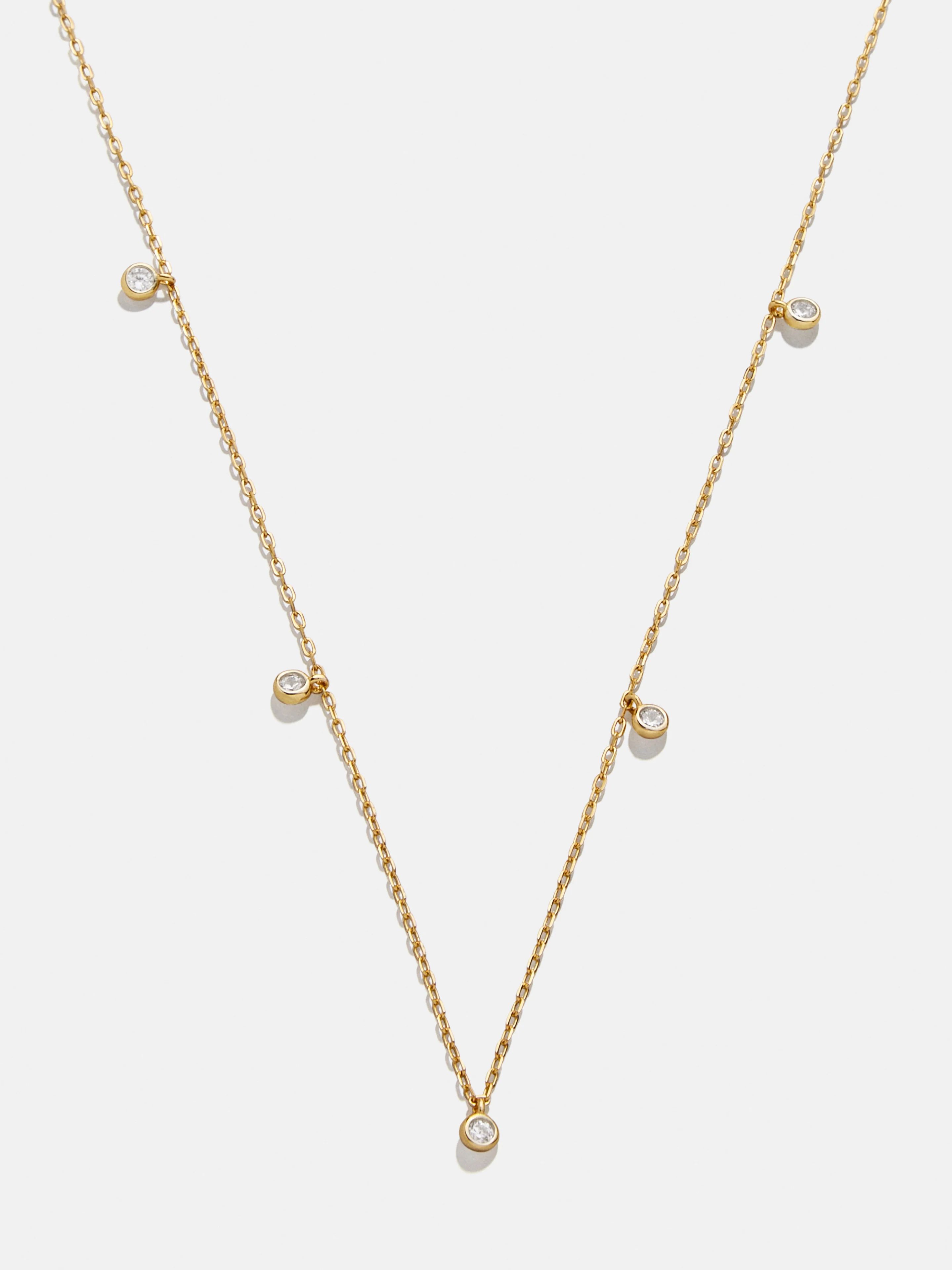 Clio 18K Gold Necklace - Clear/Gold | BaubleBar (US)